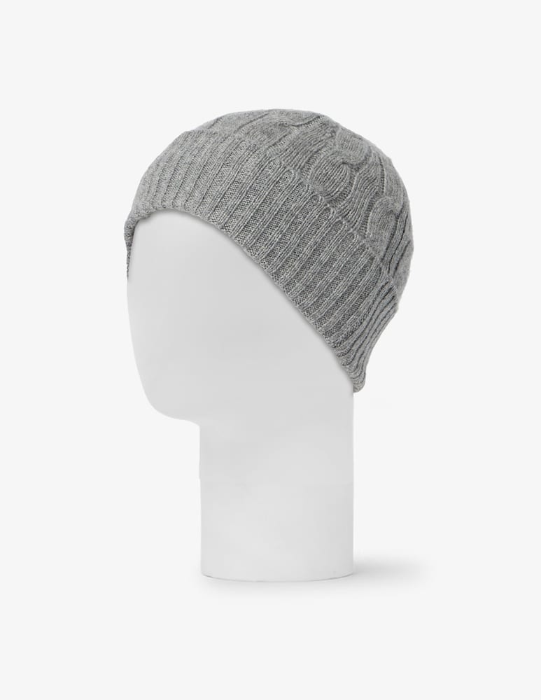 rinascente Pure Cashmere Cable knit beanie
