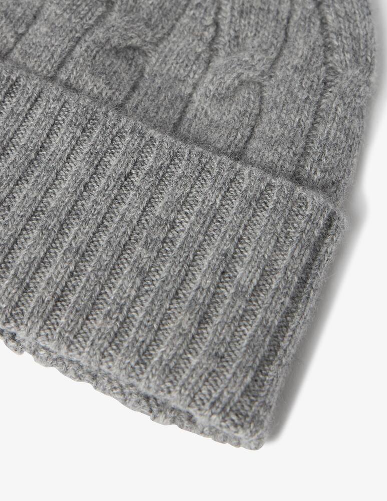 rinascente Pure Cashmere Cable knit beanie
