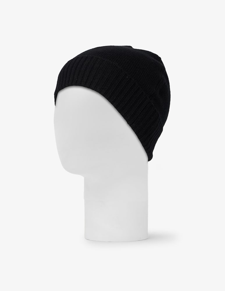 rinascente Pure Cashmere Basic ribbed beanie