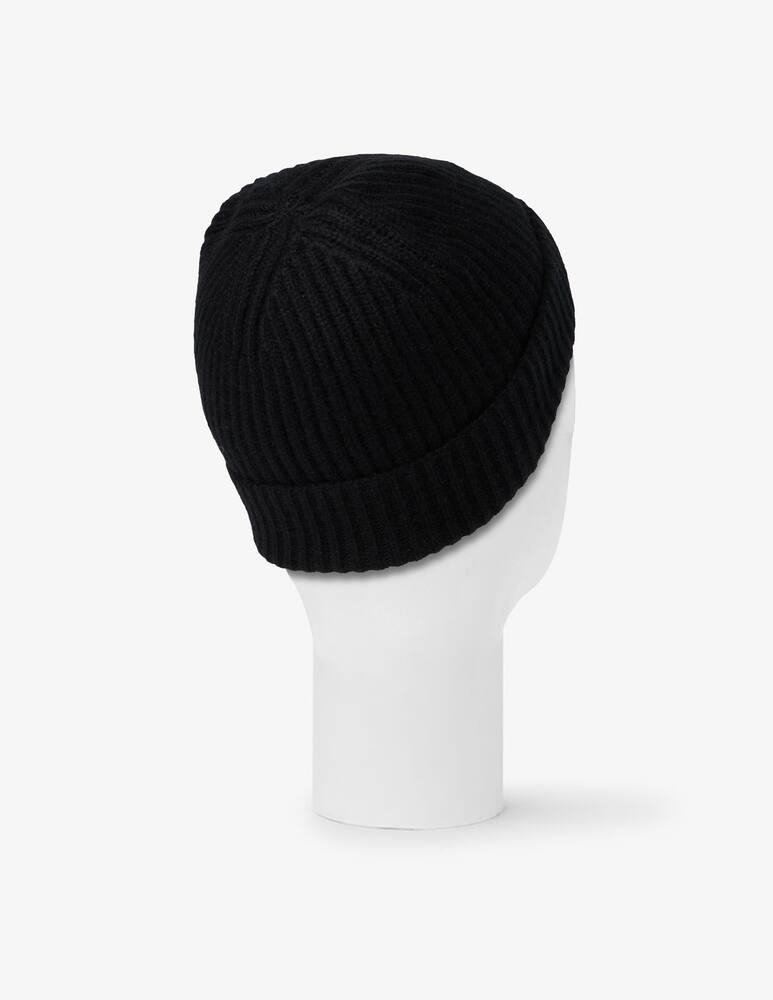rinascente Pure Cashmere Ribbed knit beanie
