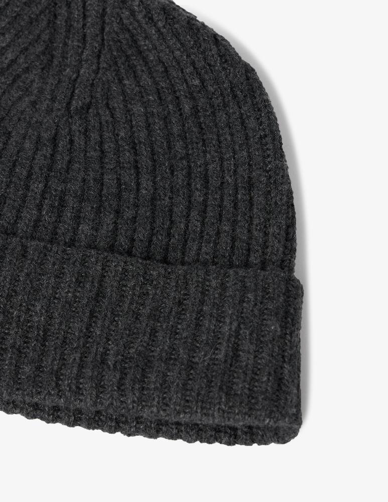 rinascente Pure Cashmere Ribbed knit beanie