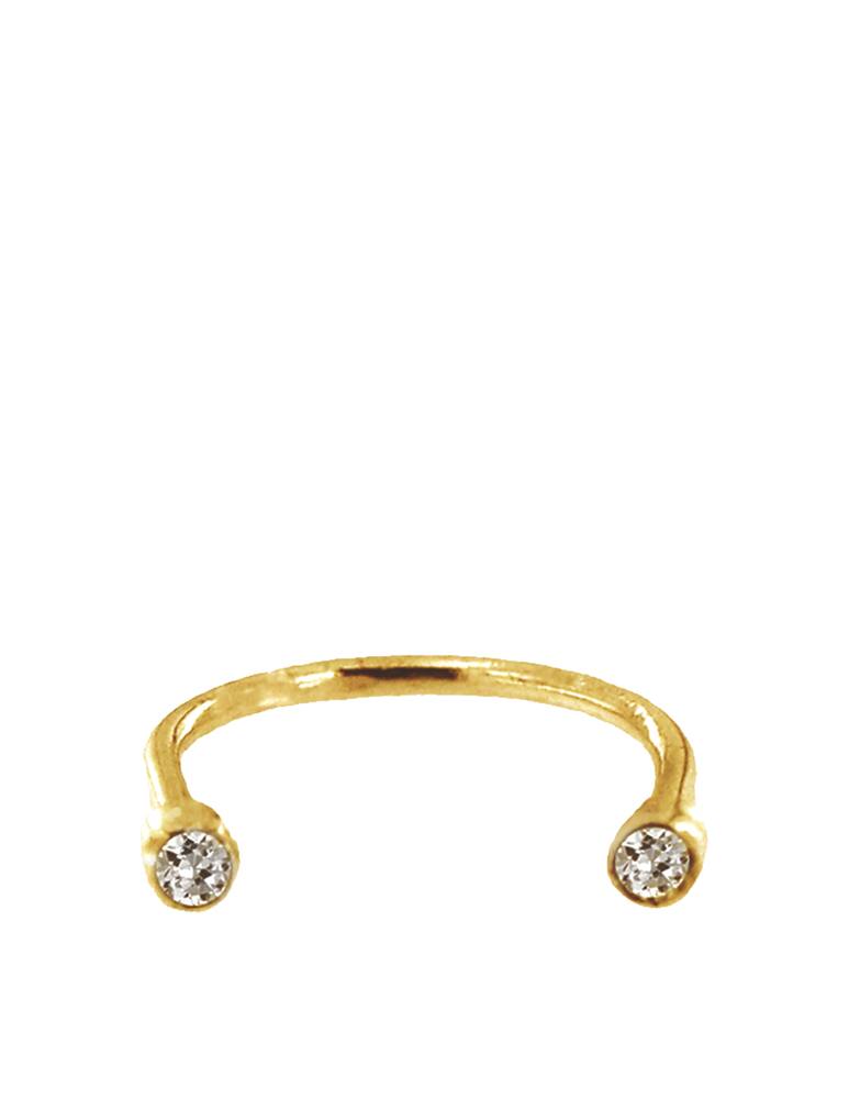 rinascente Mesh Anello doppia luce dorato