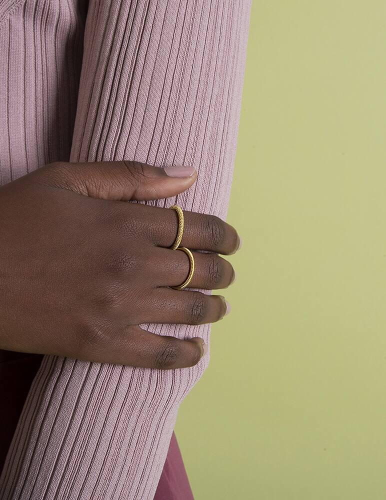 Mesh Golden mesh twist ring - picture 2 Mesh Golden mesh twist ring - picture 2