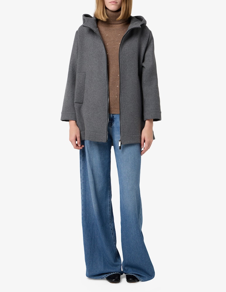 rinascente Elizabeth Ascot Cappotto in misto lana con cappuccio