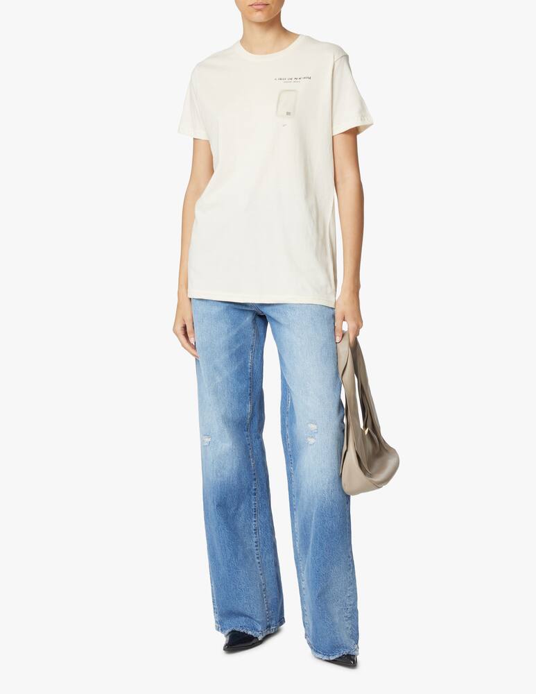 rinascente Linea Daria T-shirt in cotone - bianco