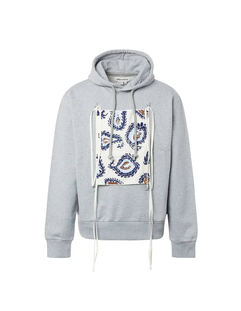 rinascente Dhruv Kapoor Maglione ricamato a mano - grigio