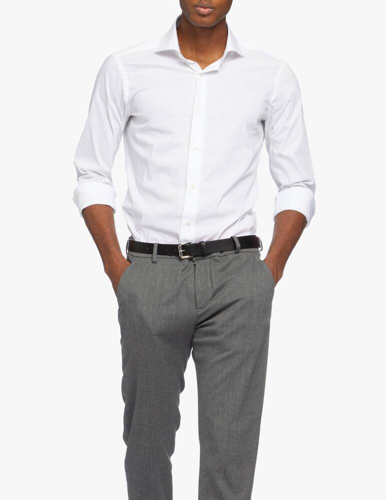 rinascente Barba Napoli Camicia Fil A Fil Slim Stretch 