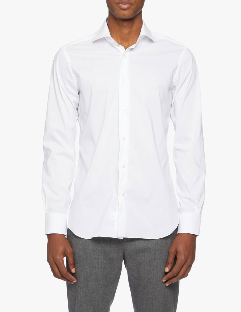 rinascente Barba Napoli Camicia Fil A Fil Slim Stretch 