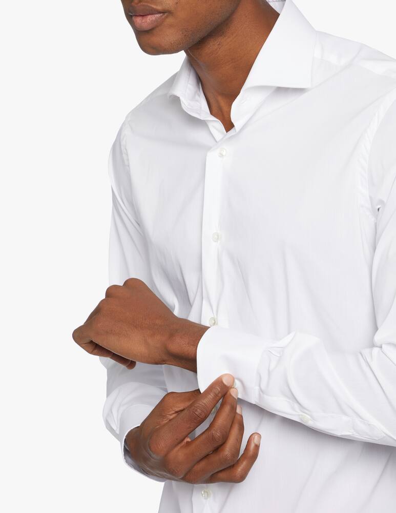 rinascente Barba Napoli Camicia Fil A Fil Slim Stretch 