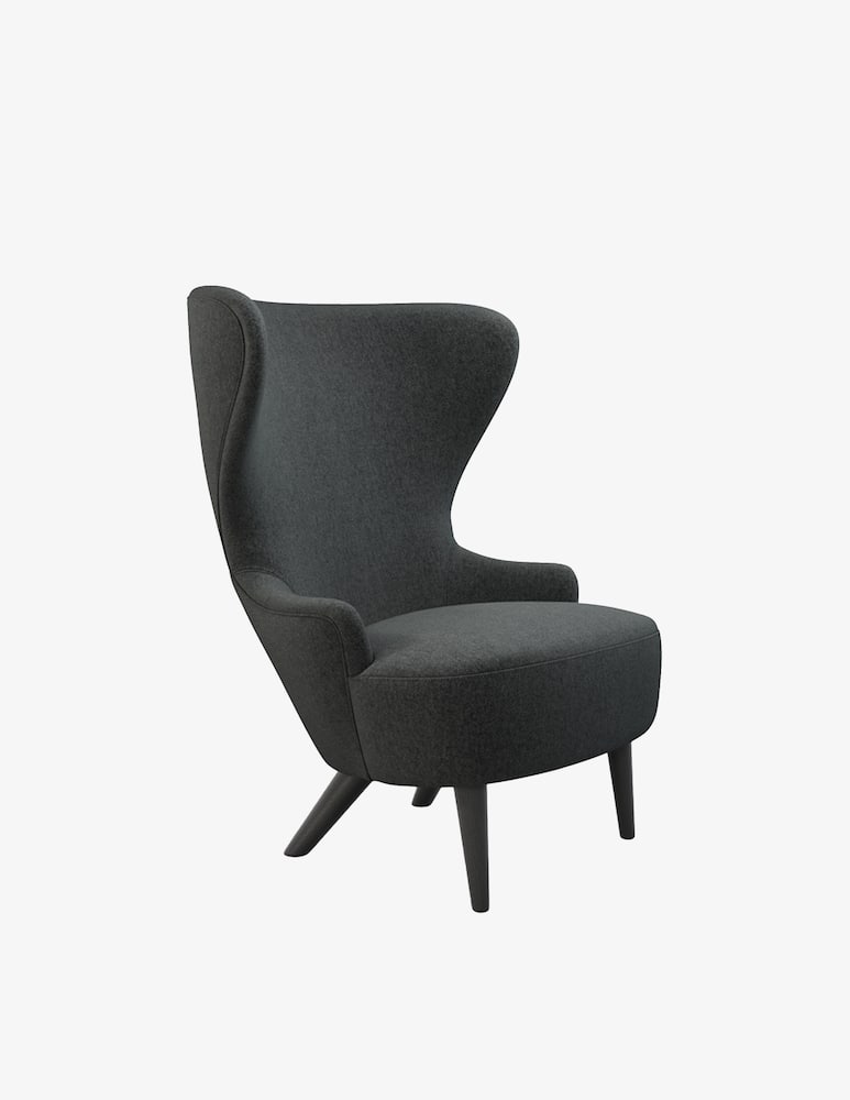Tom Dixon Poltrona Wingback Micro Melange Nap - immagine 1 Tom Dixon Poltrona Wingback Micro Melange Nap - immagine 1