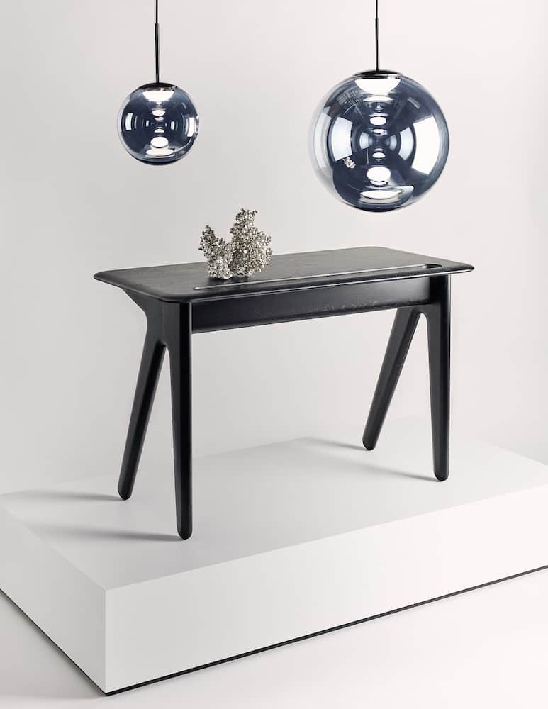 Tom Dixon Scrivania Individuale Slab In Quercia Nera - immagine 2 Tom Dixon Scrivania Individuale Slab In Quercia Nera - immagine 2