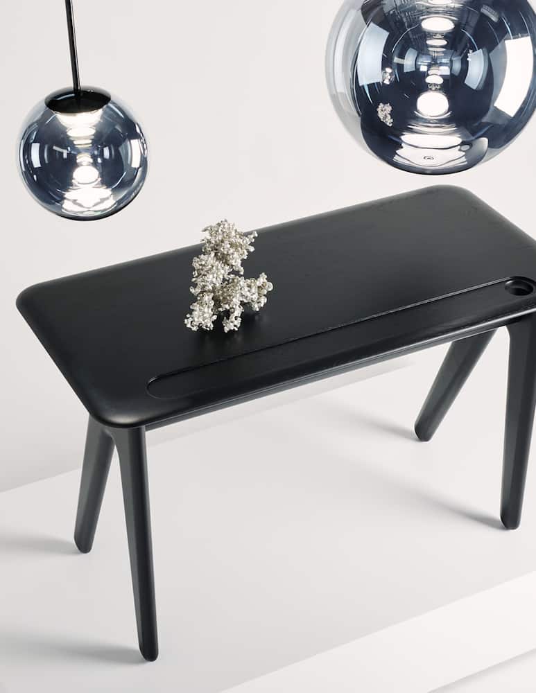 Tom Dixon Scrivania Individuale Slab In Quercia Nera - immagine 3 Tom Dixon Scrivania Individuale Slab In Quercia Nera - immagine 3
