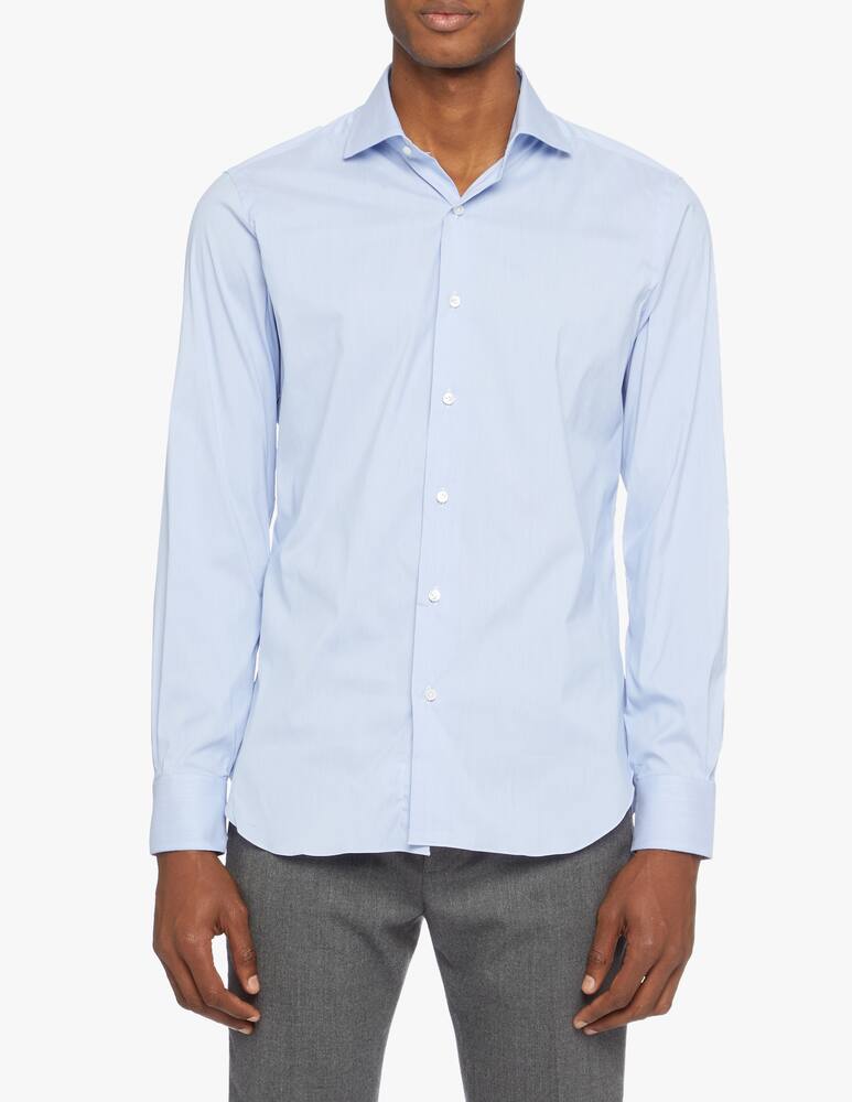 rinascente Barba Napoli Camicia Fil A Fil Slim Stretch 