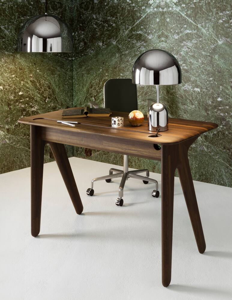 rinascente Tom Dixon Slab Desk 600 X1200 Fumed - Brown