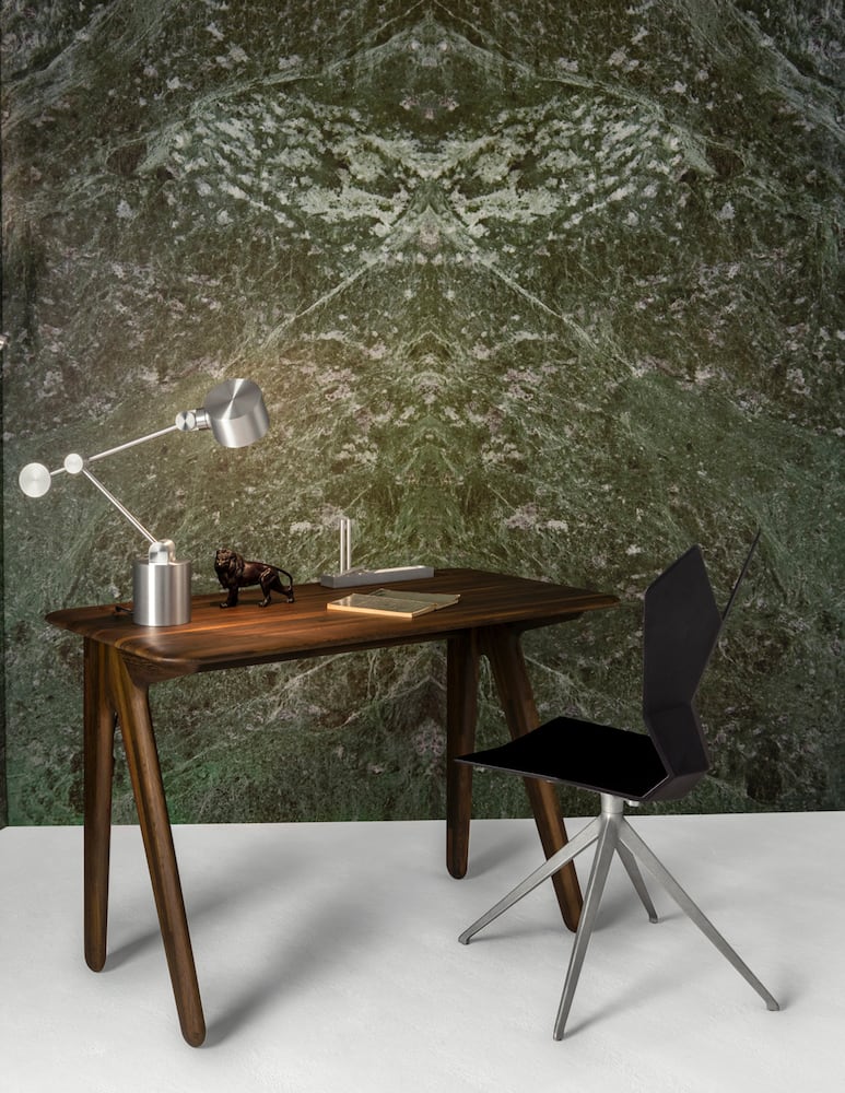 rinascente Tom Dixon Slab Desk 600 X1200 Fumed - Brown