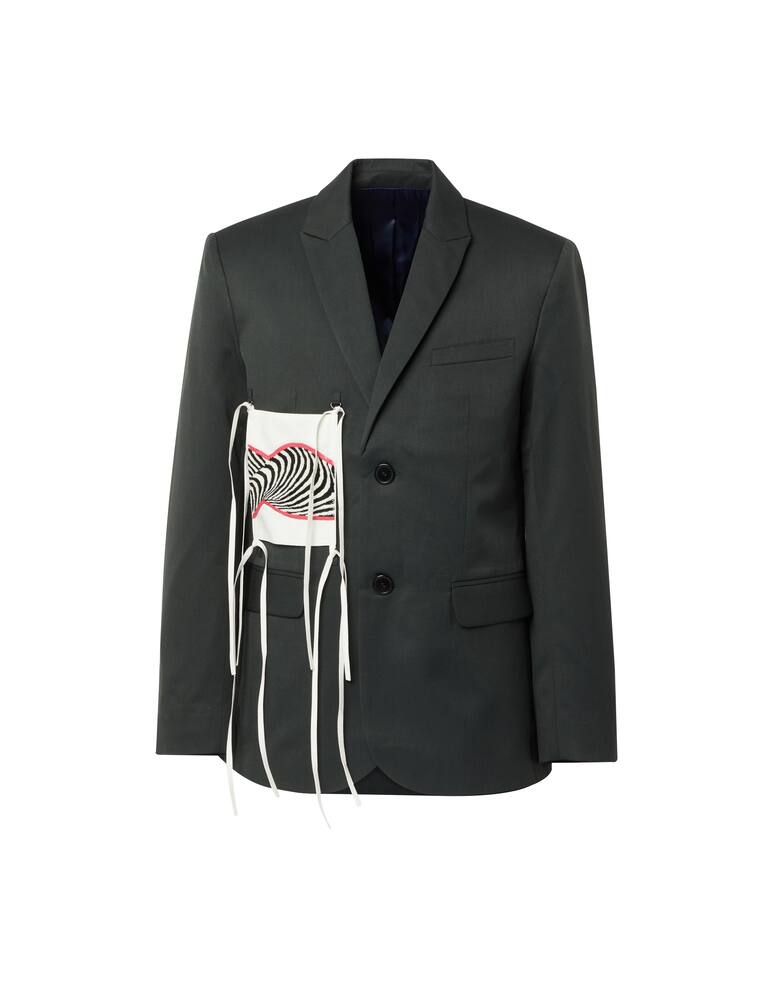 rinascente Dhruv Kapoor Giacca blazer patched - verde