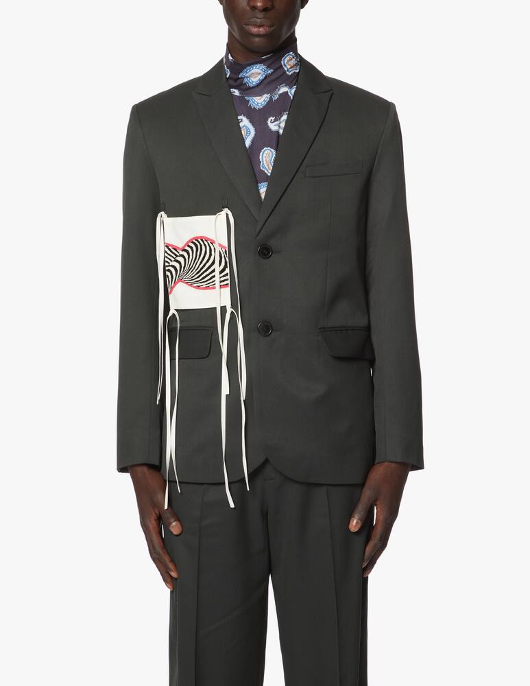 rinascente Dhruv Kapoor Giacca blazer patched - verde