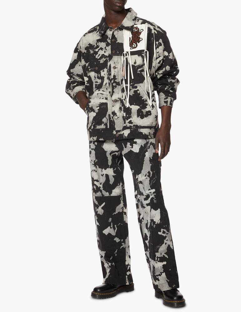 rinascente Dhruv Kapoor Giacca di jeans patched - nero