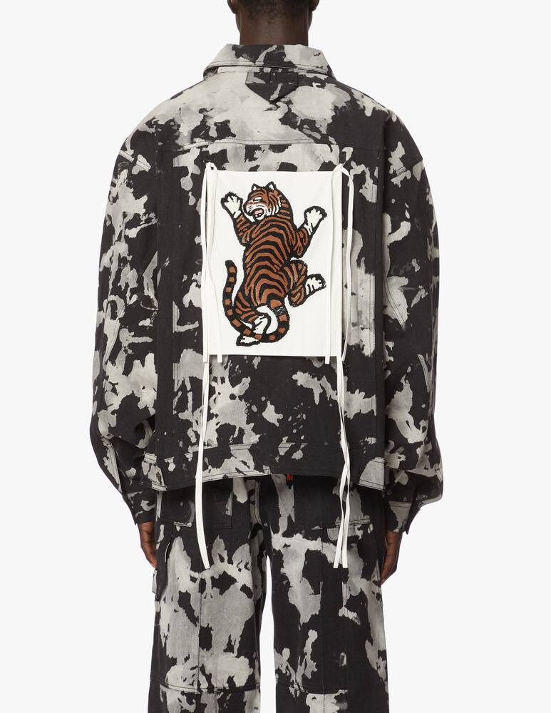 rinascente Dhruv Kapoor Giacca di jeans patched - nero