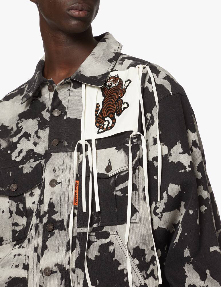 rinascente Dhruv Kapoor Giacca di jeans patched - nero