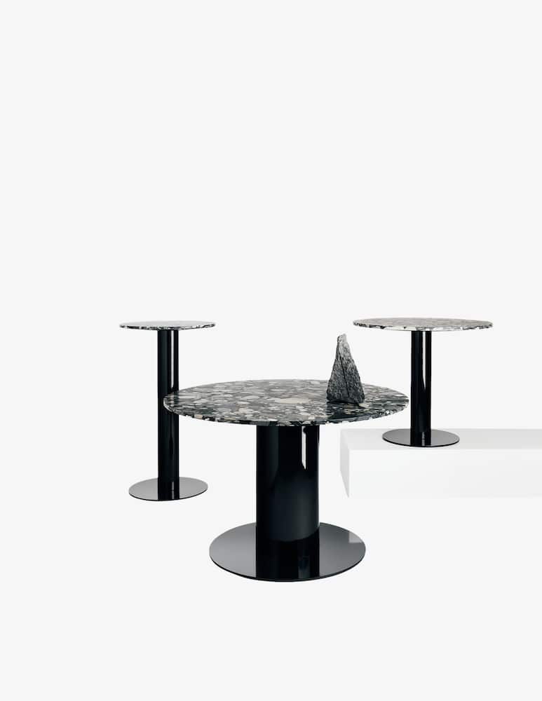 Tom Dixon Tavolo Da Pranzo Tube Wide Con Piano In Marmo Pebble - immagine 3 Tom Dixon Tavolo Da Pranzo Tube Wide Con Piano In Marmo Pebble - immagine 3