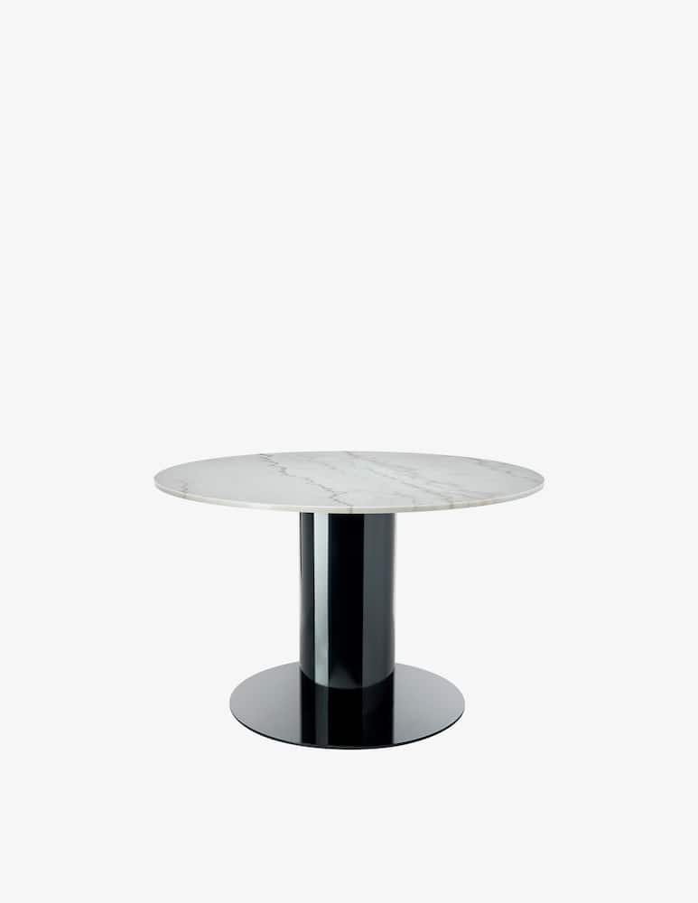 Tom Dixon Tavolo Tube Wide Dining White Marble Top - immagine 1 Tom Dixon Tavolo Tube Wide Dining White Marble Top - immagine 1