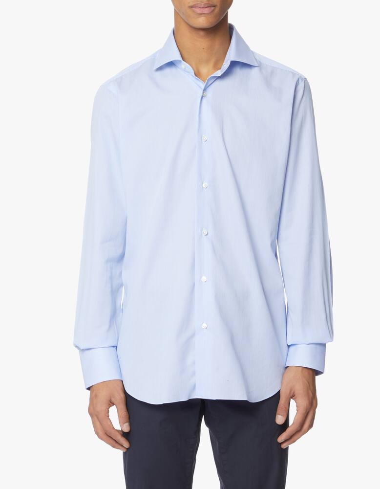 Barba Napoli Slim fit cotton shirt Poplin - picture 1 Barba Napoli Slim fit cotton shirt Poplin - picture 1