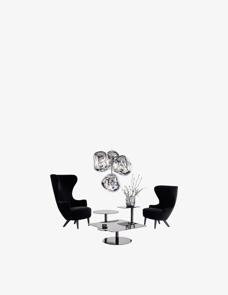 rinascente Tom Dixon Wingback Poltrona Nera - Nero