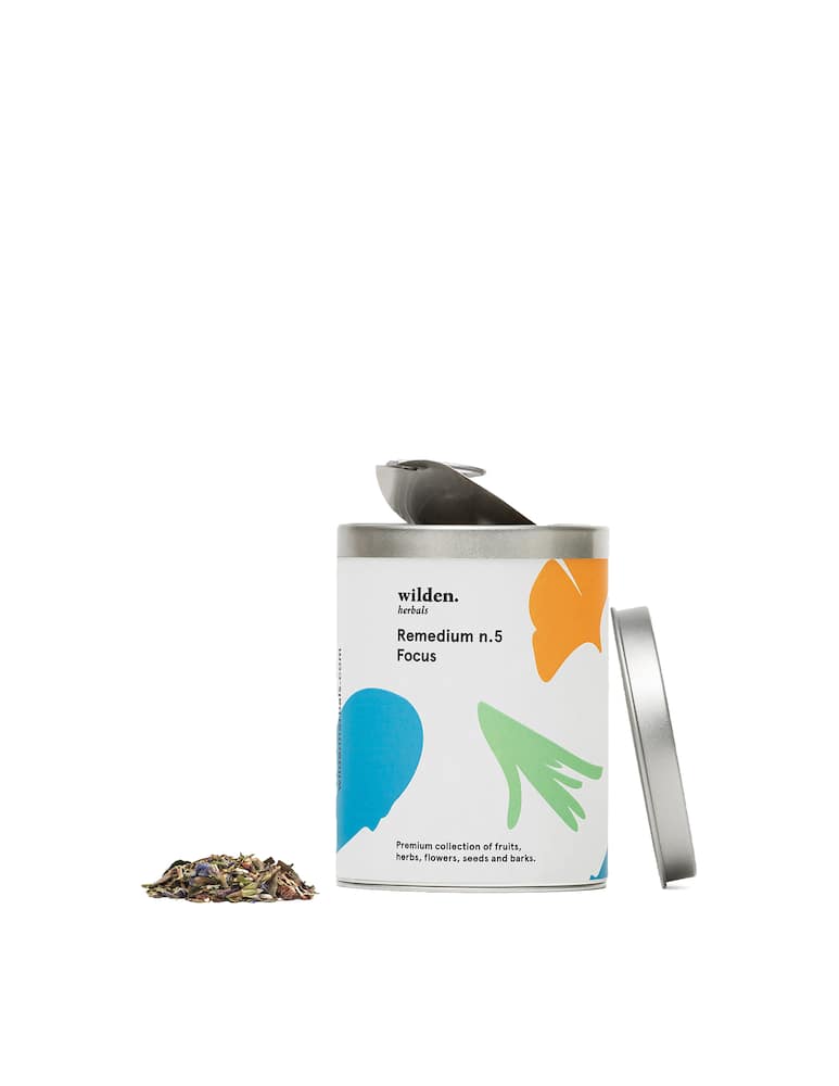 Wilden Herbals Remedium n.5 Focus Loose Leaf Tin Box 90g - picture 1 Wilden Herbals Remedium n.5 Focus Loose Leaf Tin Box 90g - picture 1