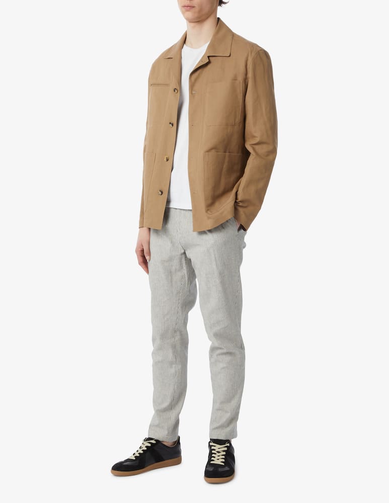 rinascente At.p.co Striped linen jogger pants 