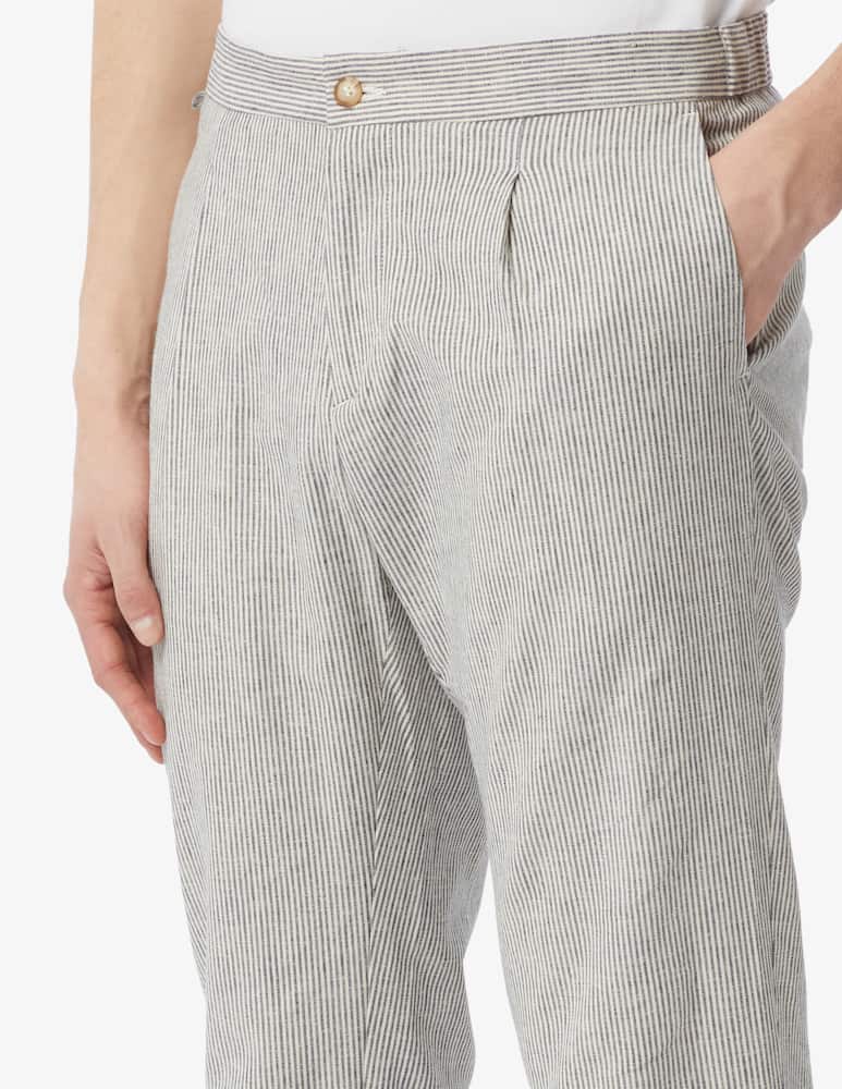 rinascente At.p.co Striped linen jogger pants 