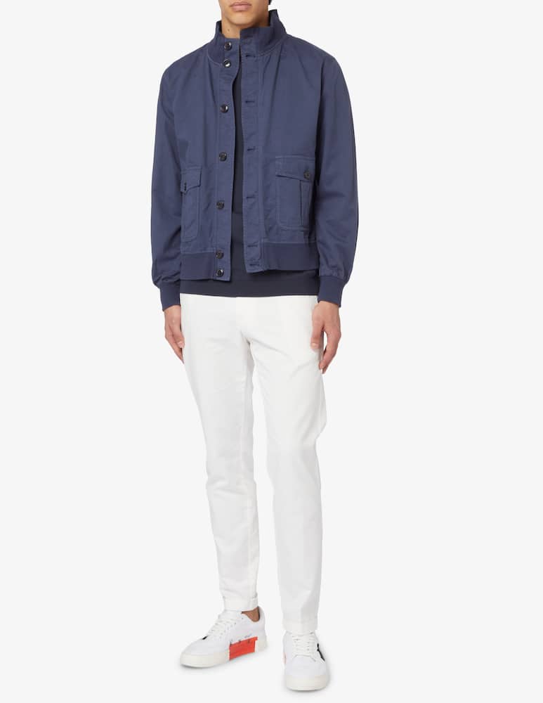 rinascente At.p.co Giacca bomber in cotone e lino 