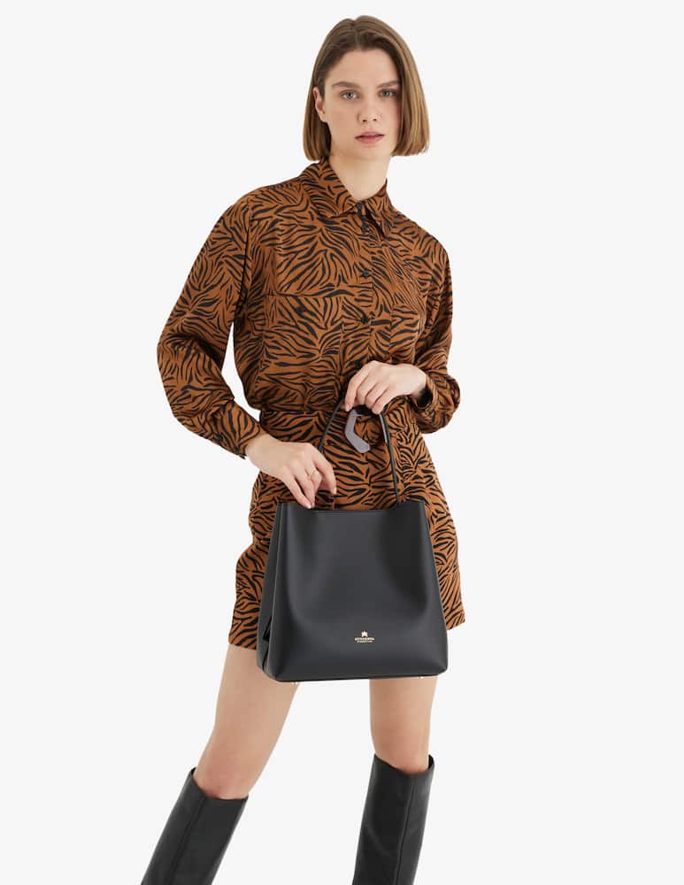 rinascente Cuoieria Fiorentina Borsa secchiello Bella - Nero