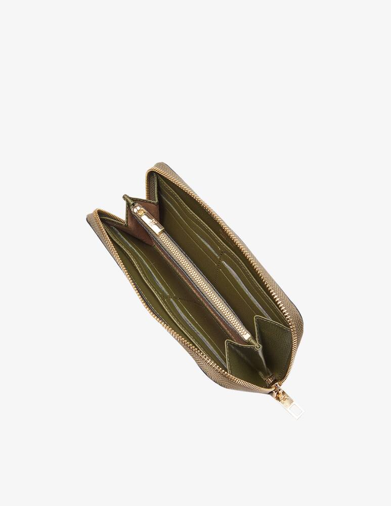 rinascente Cuoieria Fiorentina Bella portafoglio zip around - Oliva