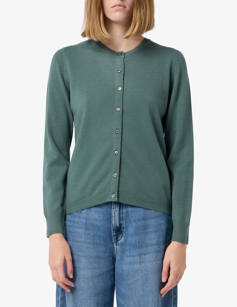 Elizabeth Ascot Cardigan basic in lana - immagine 1 Elizabeth Ascot Cardigan basic in lana - immagine 1