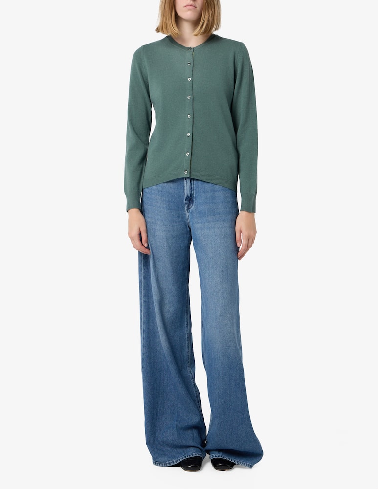 Elizabeth Ascot Cardigan basic in lana - immagine 2 Elizabeth Ascot Cardigan basic in lana - immagine 2