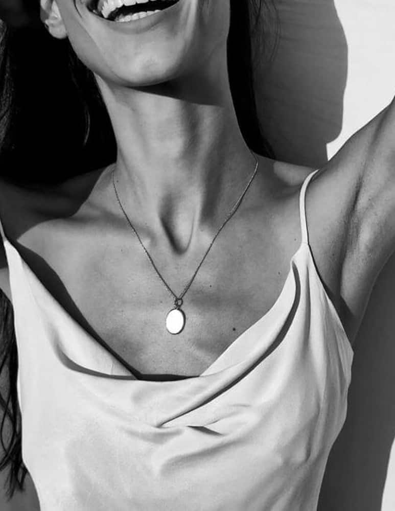 rinascente Mesh Collana di specchi dorati