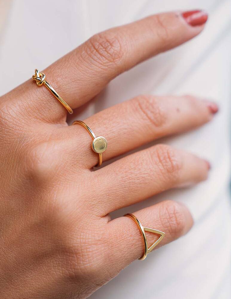 rinascente Mesh Anello punto d'oro