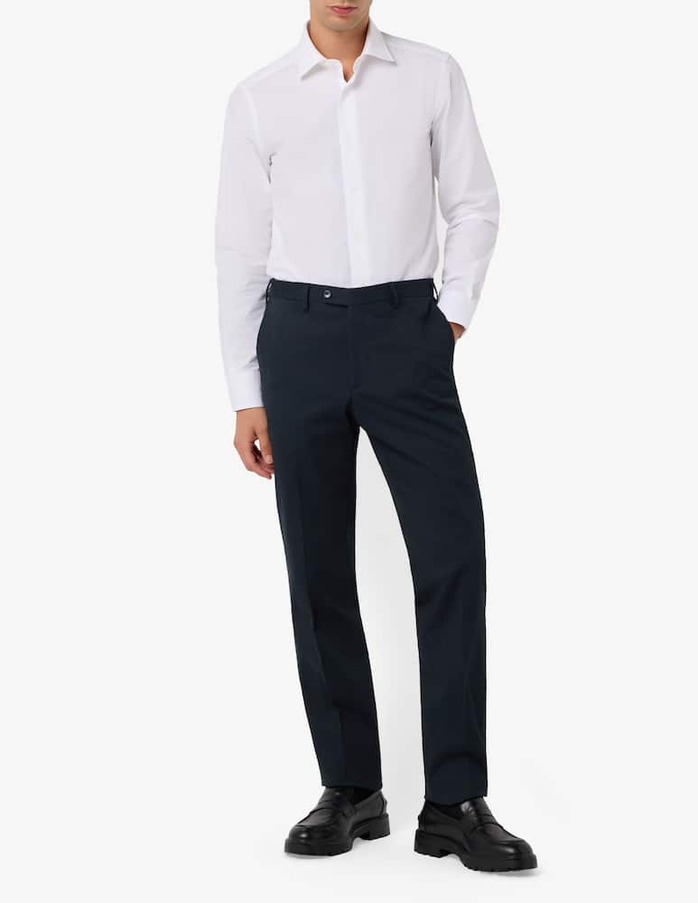 Sartoria Italiana Stretch cotton gabardine trousers with single pleat Drop 6 - picture 2 Sartoria Italiana Stretch cotton gabardine trousers with single pleat Drop 6 - picture 2