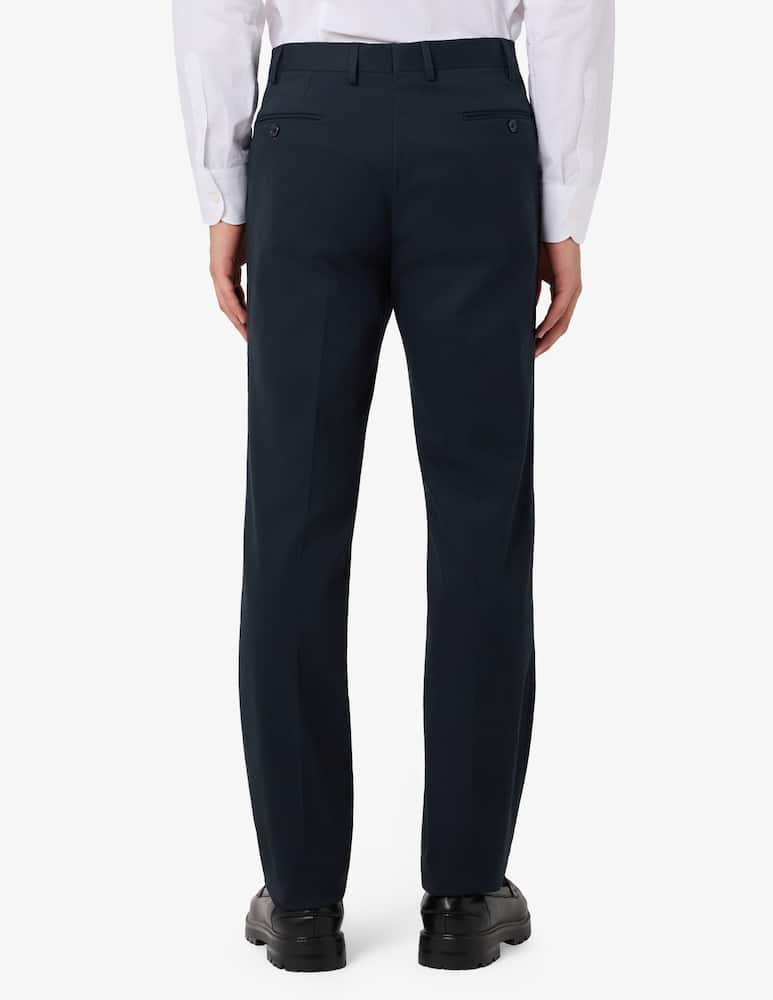 rinascente Sartoria Italiana Stretch cotton gabardine trousers with single pleat Drop 6