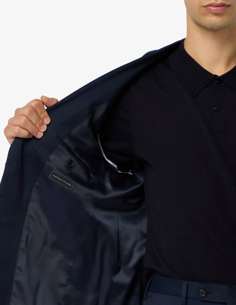 rinascente Sartoria Italiana Single-breasted birdseye wool suit Drop 4