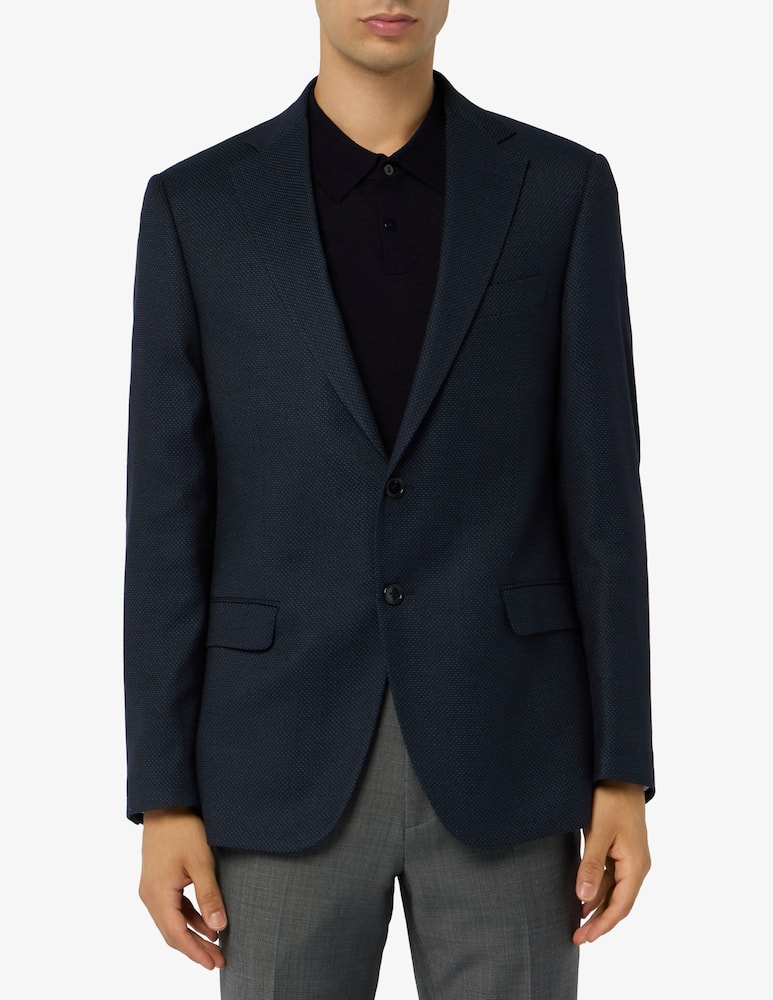 rinascente Sartoria Italiana Single-breasted wool birdseye jacket Drop 6