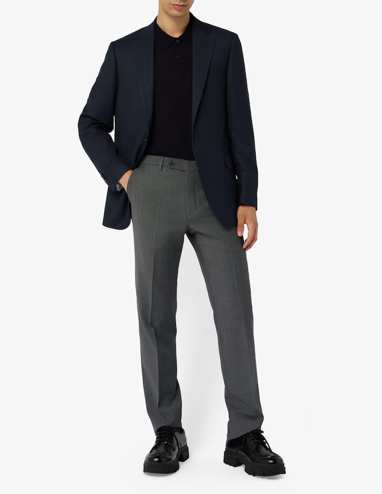 Sartoria Italiana Single-breasted wool birdseye jacket Drop 6 - picture 2 Sartoria Italiana Single-breasted wool birdseye jacket Drop 6 - picture 2
