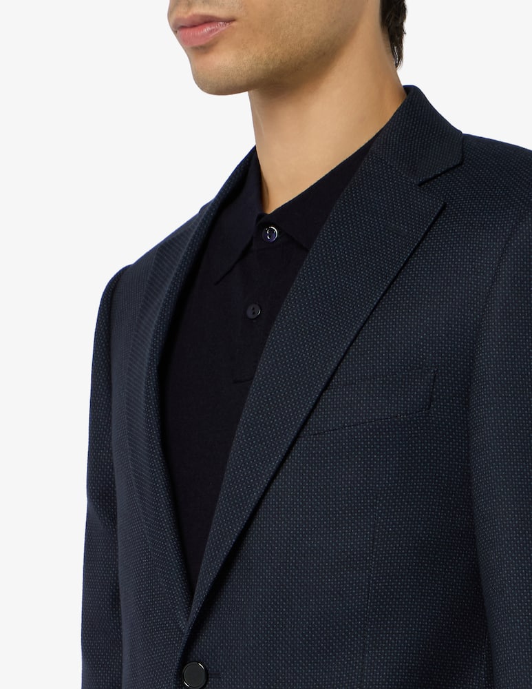 Sartoria Italiana Single-breasted wool birdseye jacket Drop 6 - picture 4 Sartoria Italiana Single-breasted wool birdseye jacket Drop 6 - picture 4