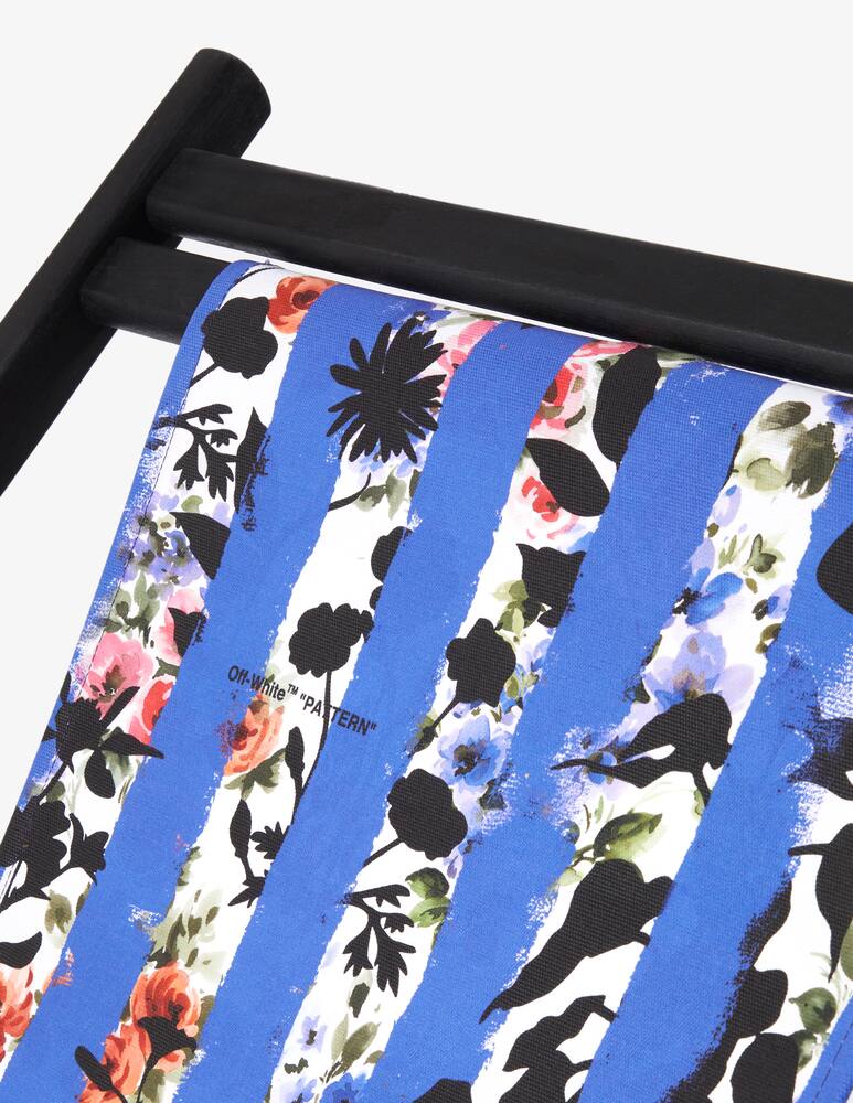 rinascente Off-White Stripes Deckchair - Blue