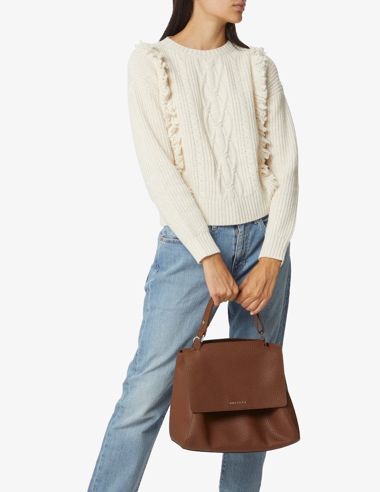 rinascente Orciani Borsa a mano media in pelle Sveva Soft - Marrone