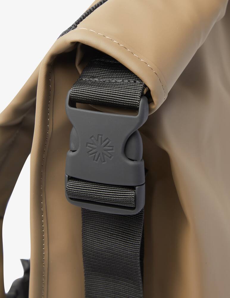 rinascente Rains Buckle Rolltop Rucksack Travel Backpack - Brown