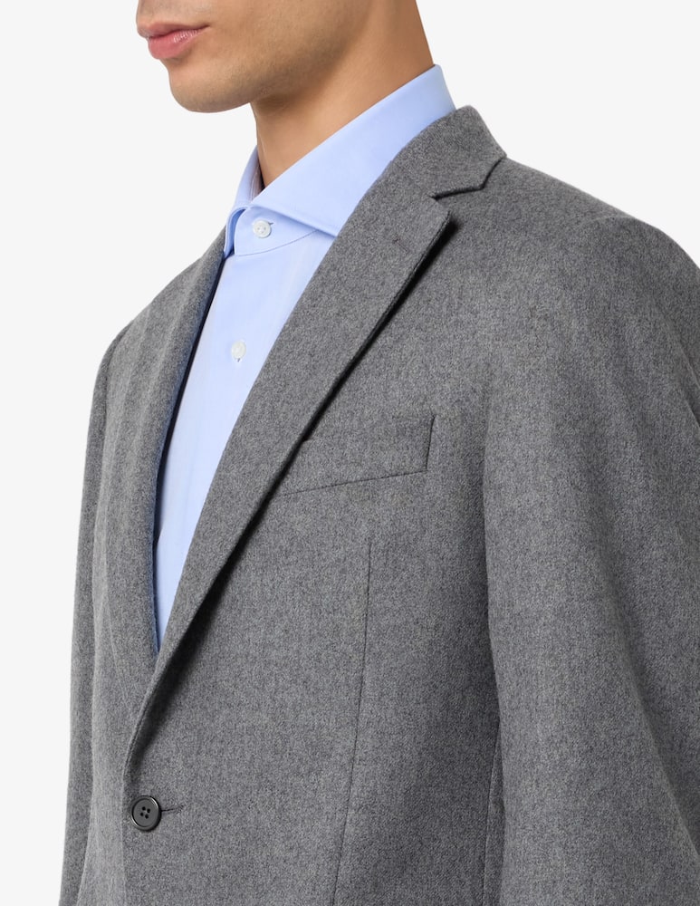 Sartoria Italiana Single-breasted light wool flannel jacket Drop 6 Mix & Match - picture 4 Sartoria Italiana Single-breasted light wool flannel jacket Drop 6 Mix & Match - picture 4