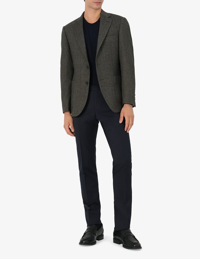 rinascente Sartoria Italiana Single-breasted wool herringbone jacket Drop 6