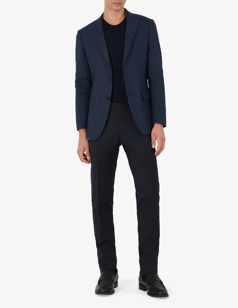 rinascente Sartoria Italiana Single-breasted stretch Prince of Wales check jacket Drop 7